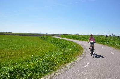 Fietsster op st. Aagtendijk