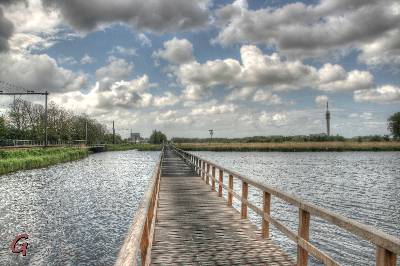 Fietsbrug over de Liede