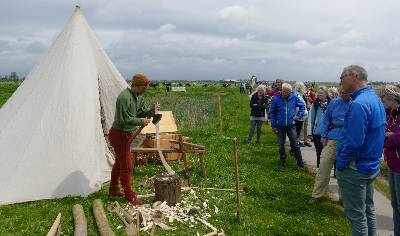 Re enactment tijdens Oer-IJ Expeditie