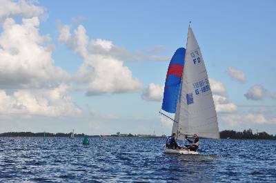 Watersport op het Alkmaardermeer bij Uitgeest