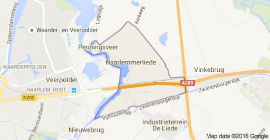 Gemeente Haarlemmerliede en Spaarnwoude - kaartje