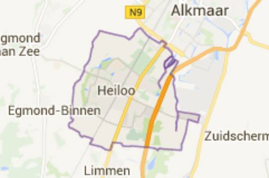 Gemeente Heiloo - kaartje