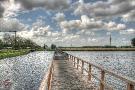 fietsbrug over de Liede