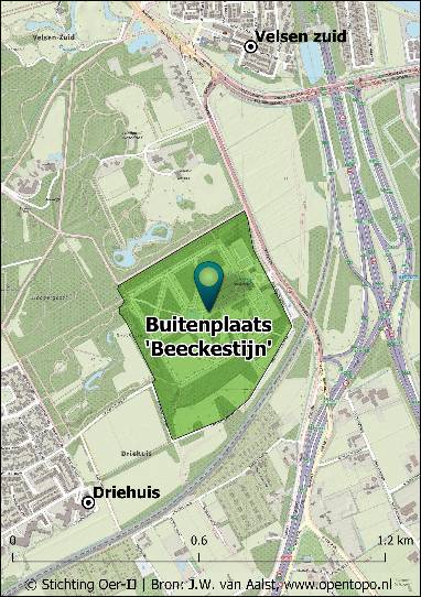 Bloemenwaaier in de stijltuinen van Buitenplaats Beeckestijn in Velsen-Zuid